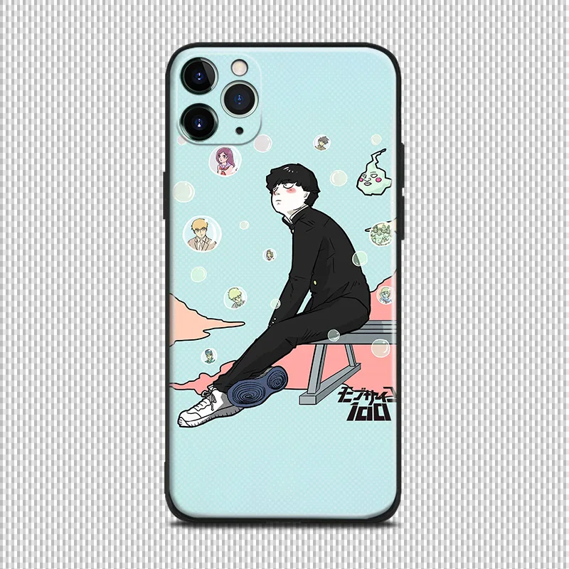 shigeo kageyama mob psycho 100 anime for iphone se 6 6s 7 8 plus x xr xs 11 12 mini pro max soft silicone phone case cover shell free global shipping