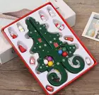 Деревянная Рождественская елка ручной работы сделай сам для детей трехмерная Рождественская сцена раскладка рождественские украшения аксессуары для дома