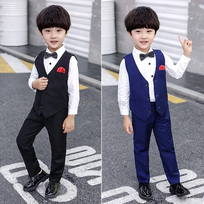 Костюм-Двойка для мальчиков жилет и штаны на день рождения свадьбу - купить по