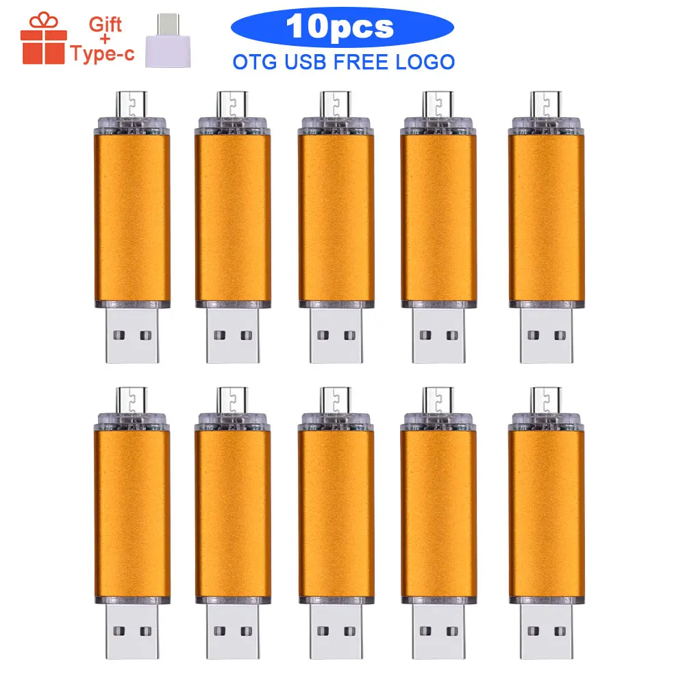 

bulk 10pcs free logo usb 2.0 flash drive Smart Phone 4GB 8GB 16GB 32GB 64GB OTG pendrive memory cel usb stick external storage
