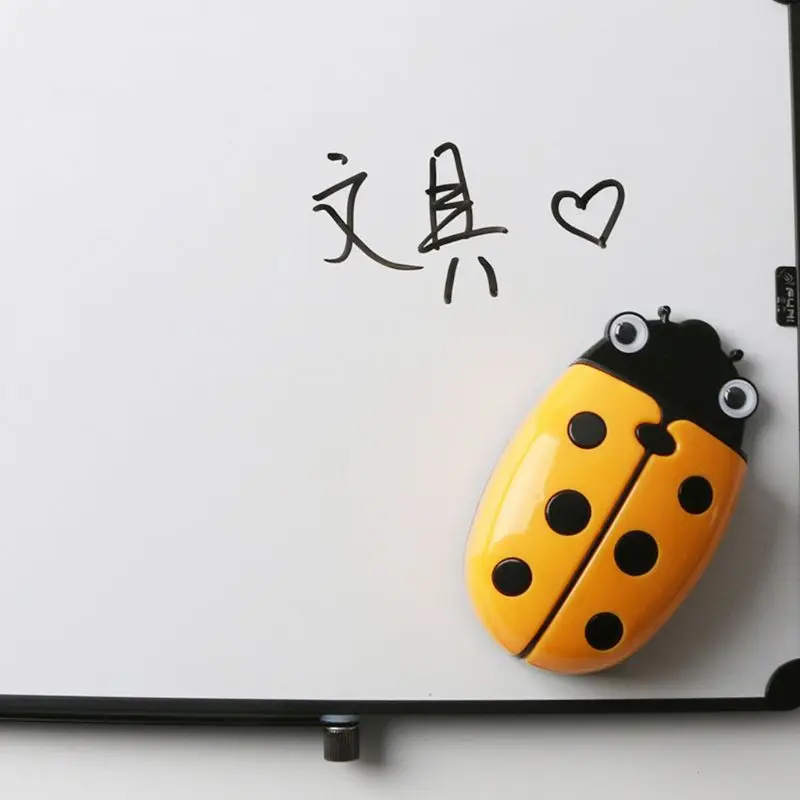 

Cute Ladybug Fridge Magnetic Storage Box Eraser Whiteboard Pen Organizer Save Space Kitchen Container