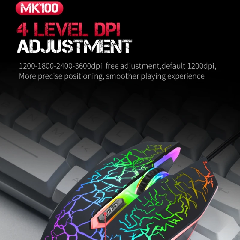 

Светодиодный ная игровая мышь с подсветкой, компьютерная мышь для ноутбука, бесшумная проводная Usb профессиональная игровая мышь, крутая иг...