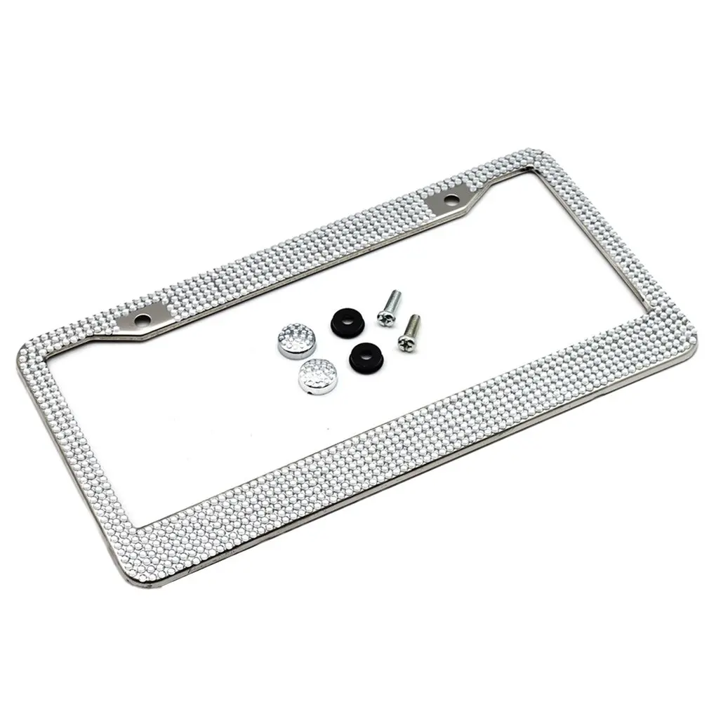 Рамка номерного знака из нержавеющей стали рамка с алмазной инкрустацией