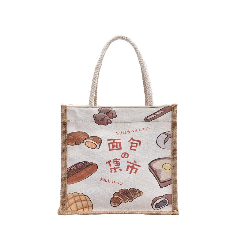 Женская сумка милая маленькая изолированная для ланча Цветочный ланч корейский