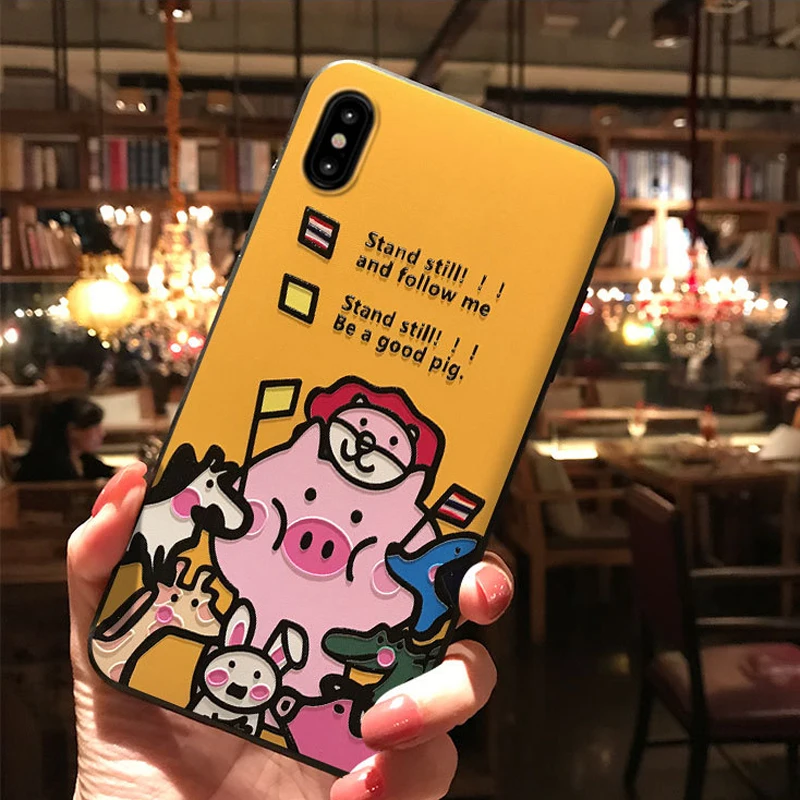 Рельефный телефонный чехол Chibi Maruko для iPhone 11 12ProMax XS MAX XR X 8 7 6S 6 Plus милый мягкий
