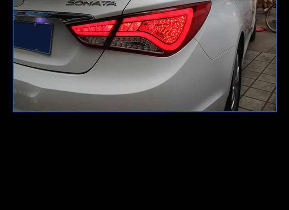 Задний фонарь для автомобиля 2011- hyundai Sonata 8 MK8 светодиодная сигнальная лампа Противотуманные фары DRL дневные ходовые огни тюнинг автомобильные аксессуары