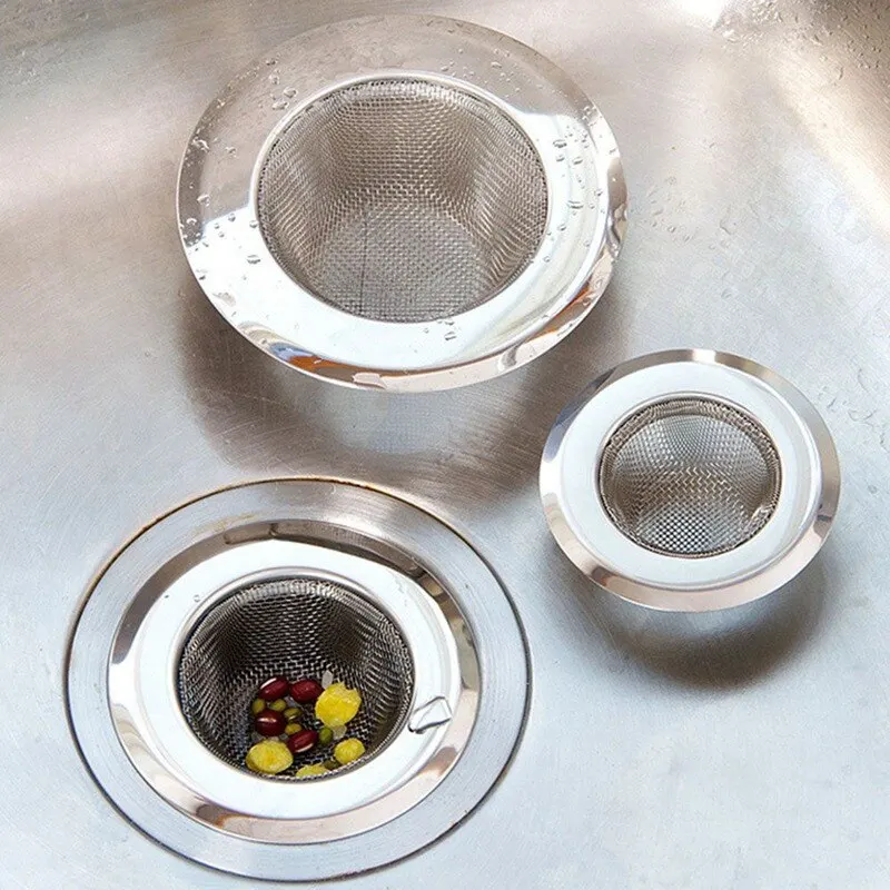 

1 Pc Stainless Steel Round Floor Drain Kitchen Sink Filter Sewer Drain Hair Colanders & Strainers Filter Bathroom Sink