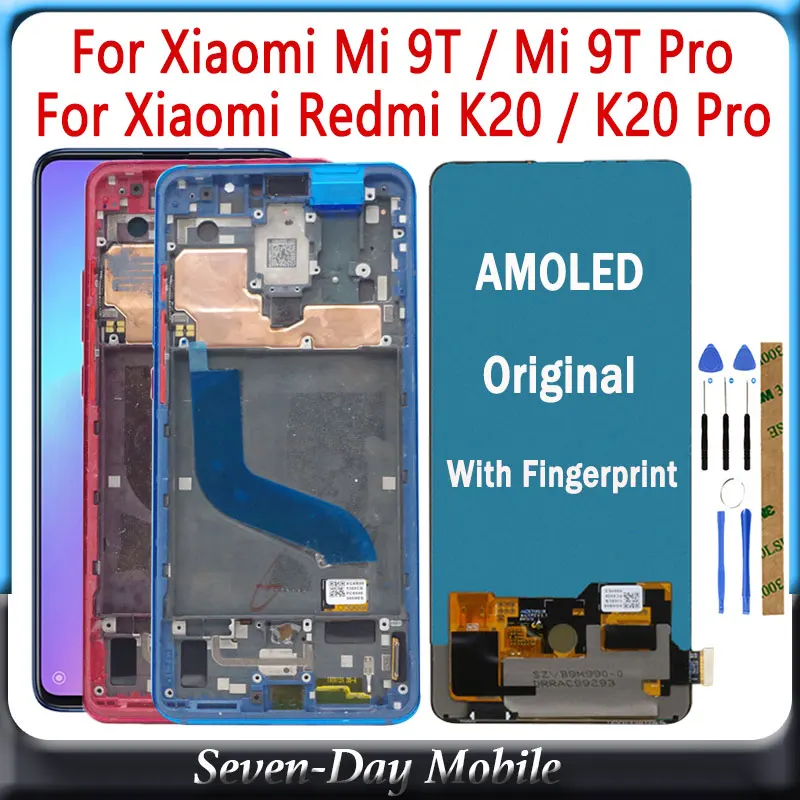 Оригинальный 6 39 ''ЖК дисплей для XiaoMi Mi 9T /Mi Pro ЖК с рамкой Redmi K20 / сенсорным