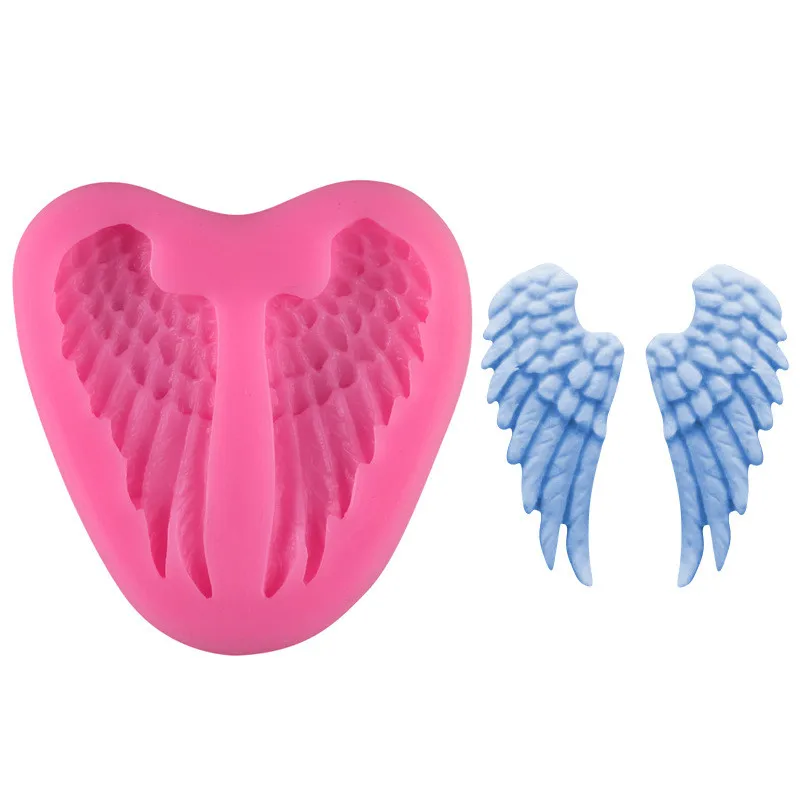 

Angel Wings Fondant Cake Mold DIY Chocolate Candy Baking Tools Handmade Cake Decoration Cake Tools Kitchen Accessories