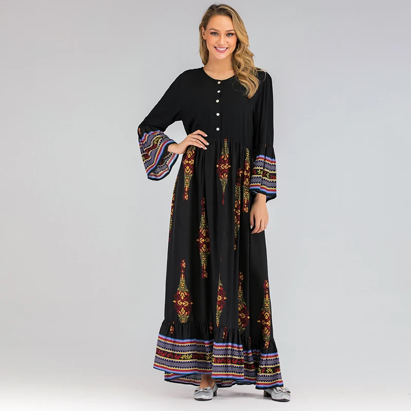 Женское Цветочное платье женское арабское мусульманское платье|Мусульманская