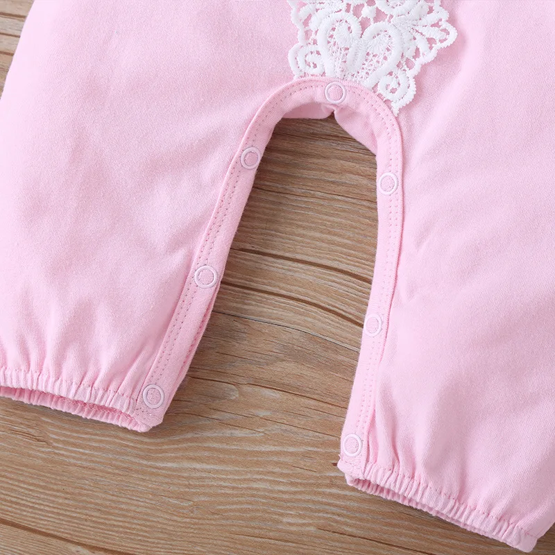 

2020 New Baby Romper Summer Girl Cute One-piece Baby Girl with Cap Long-sleeved One-piece Solid Color Casual Romper