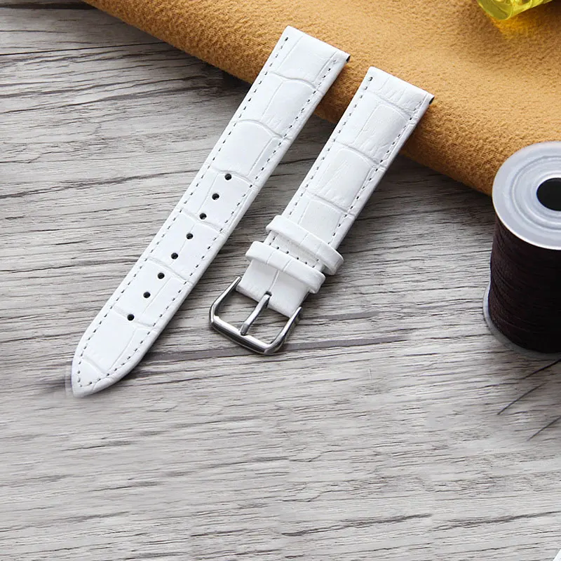 UTHAI P21 кожаный ремешок для часов с узором крокодиловая кожа 12 мм 14 16 18 20 22 24