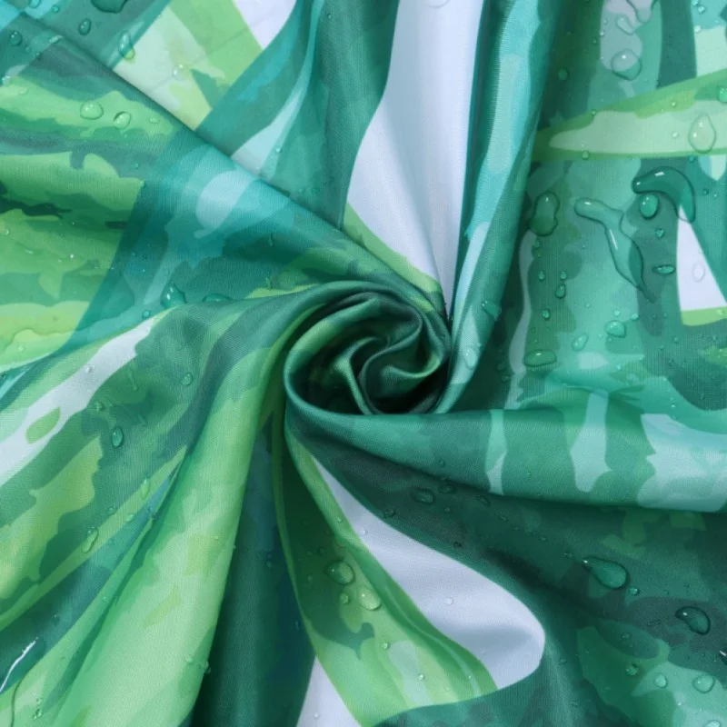 

Mildew Bath Decorative Shower Curtain Set HD Printed Polyester Bath Covers With 12 C-Shape Christmas Waterproof Shower Curtain