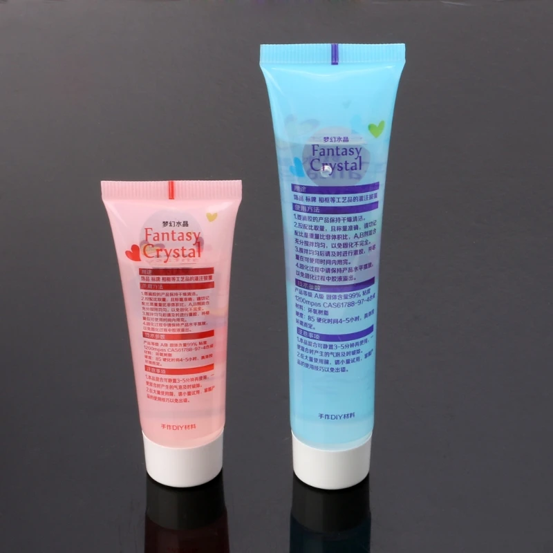 

2 PCS Epoxy Resin AB Glue 2:1 Adhesive for DIY Handmade Jewelry Fantasy Crystal