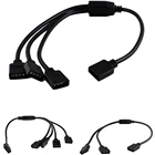 Новинка, 4-контактный разъем для светодиодной ленты RGB, 1-1, 2, 3, 4 штекера, разветвитель питания, 4-контактный разъем для Светодиодный ных ленсветильник RGB