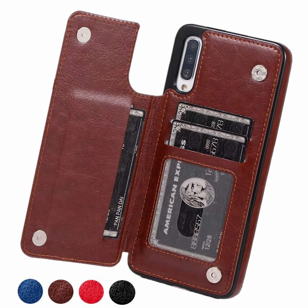 

Luxury Leather Wallet Case For Samsung Galaxy A70 A70S A50 A50S A40 A30S A30 A20E A10E A10S M10 Card Slots Shockproof Flip Shell