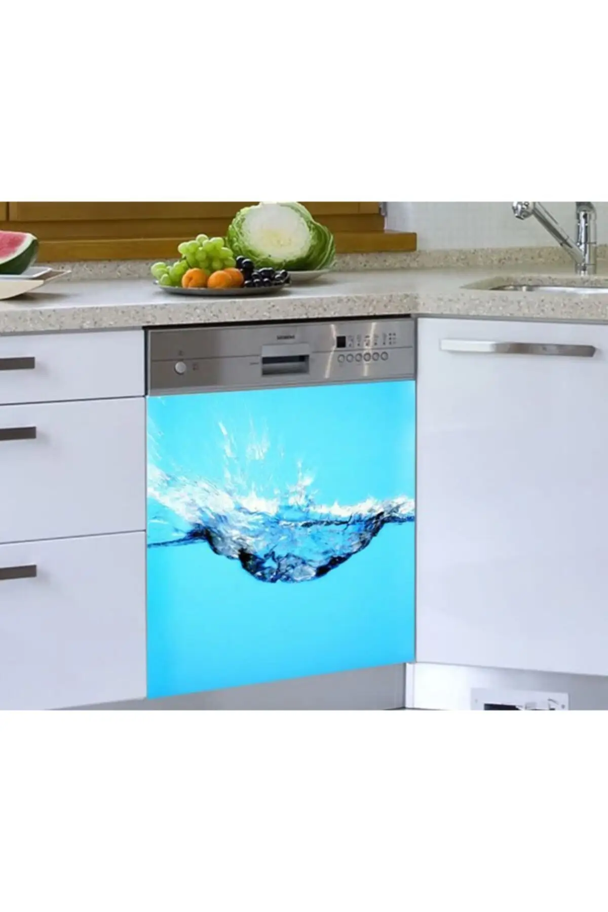 

Blue Dish Machine Sticker