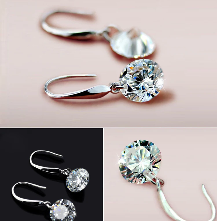 Шикарные Женские трендовые позолоченные серьги-подвески хрустальные висячие