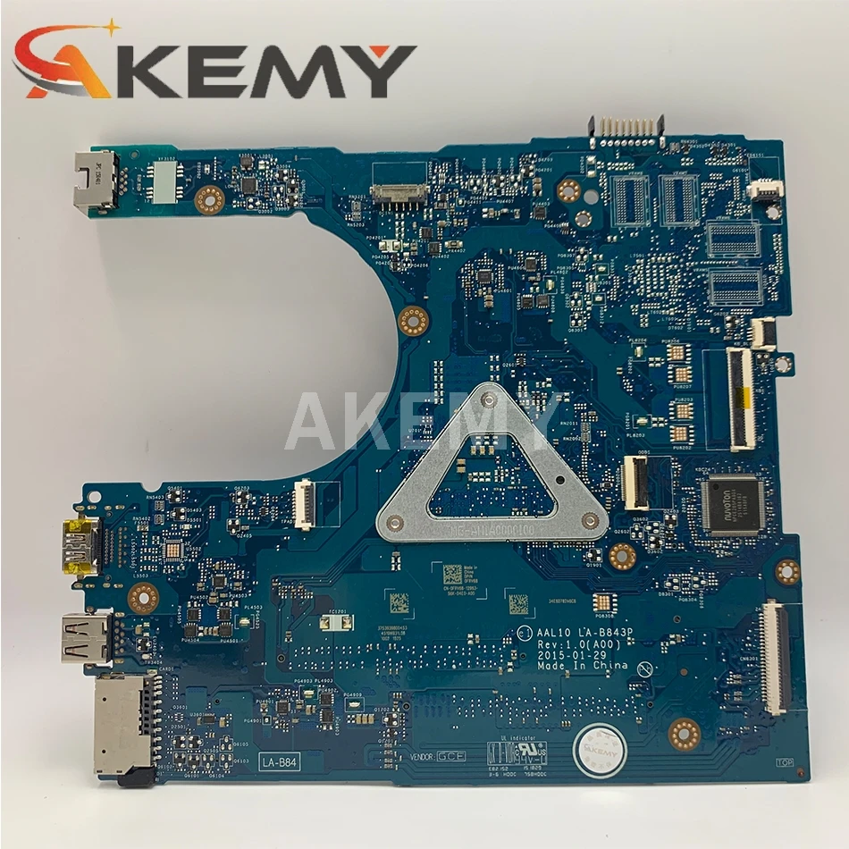 

CN-0NRNP9 NRNP9 FOR Dell INSPIRON 5458 5558 5758 Laptop Motherboard AAL10 LA-B843P REV:1.0(A00) celeron3205U Mainboard 100%test
