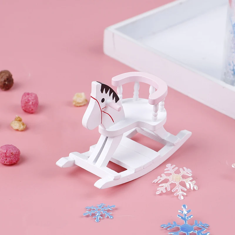 Модный деревянный стул скамейка с двумя подушками качалка-лошадка мебель