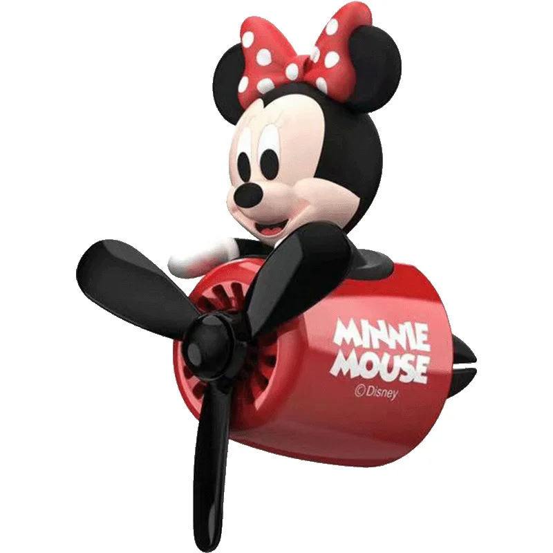 

Cute Mickey Mouse Rotating Spiral Car Air Freshener Auto Air Outlet Perfume Interior Decoration Flavoring For Car Accessories