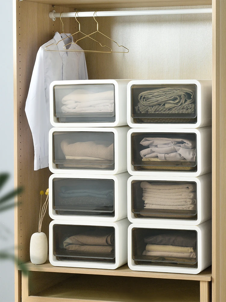 

Home Plastic Clothing Storage Box Office Desktop Transparent Multilayer Book Storage Container Desk Drawer Type Snack Organizer
