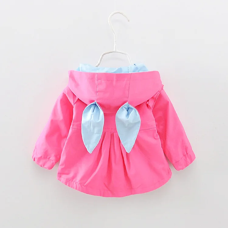 Autumn Baby Outwear Infants Girls Cute Rabbit Hooded Princess Jacket for girls children Coats with Ball Christmas clothing | Детская