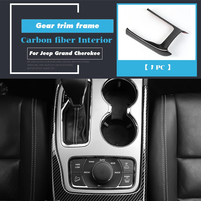 ABS Carbon Fiber Cover Trim For Jeep Grand Cherokee 2019 2020 Whole Interior Door Handle Steering Wheel Accessories | Автомобили и