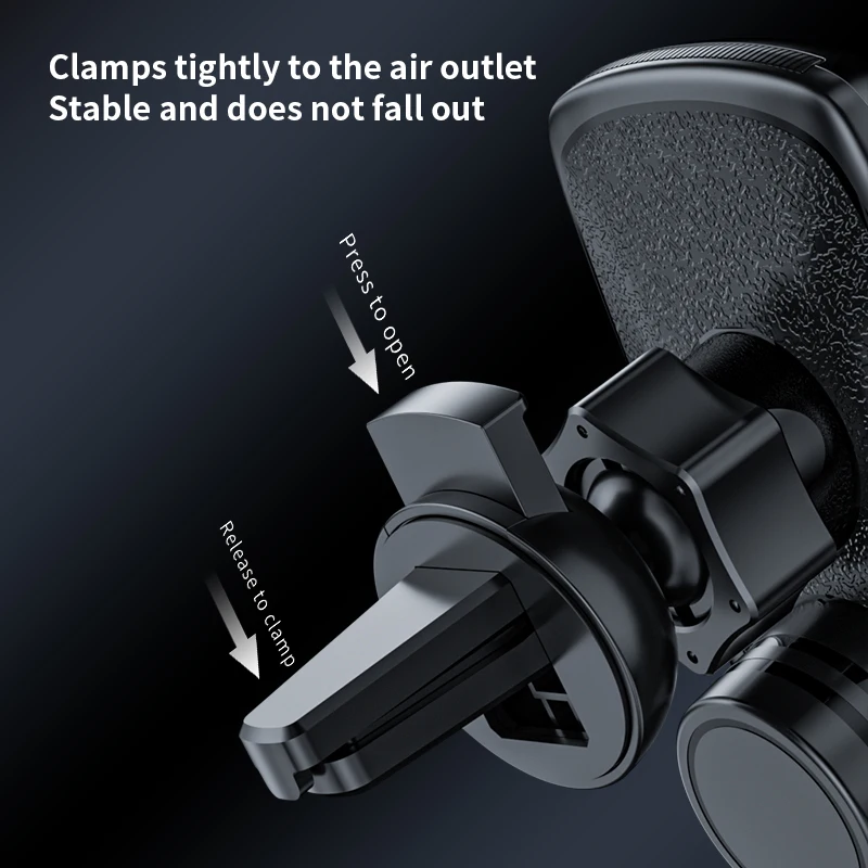 car mobile phone wireless charging bracket magnetic charger air outlet mount automatic opening and closing free global shipping