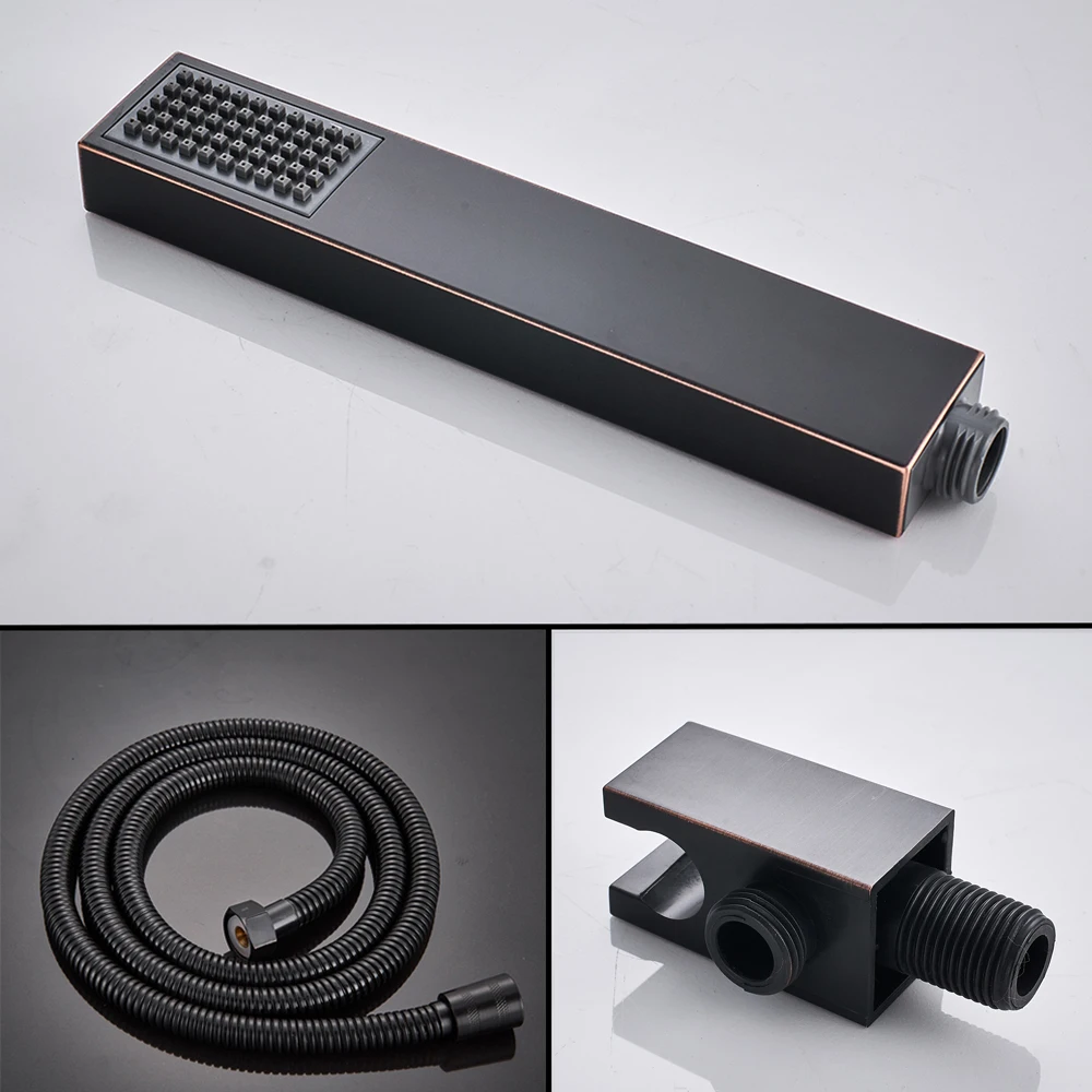 Набор смесителей для душа Uythner латунный кран с дождевой насадкой из черной бронзы