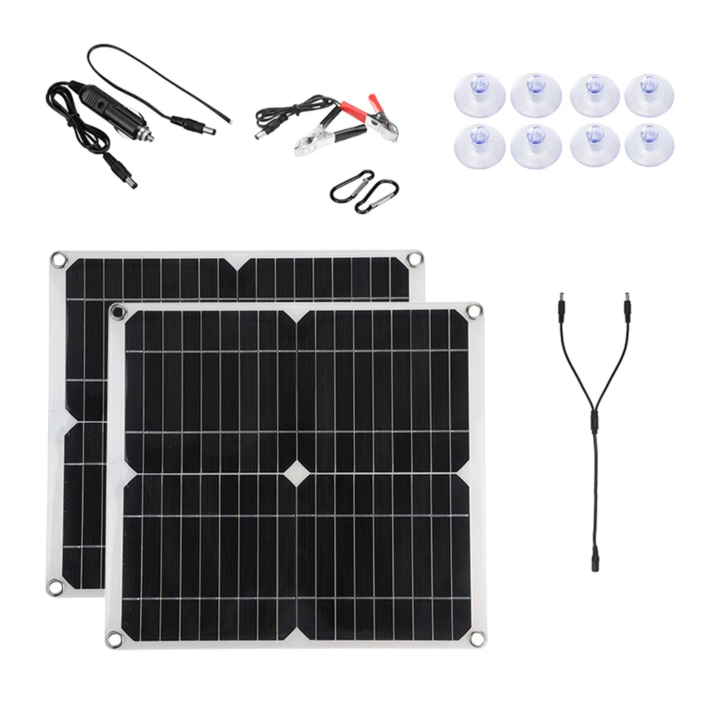 

Solar Panel Kit 300W 18V Battery Charger Maintainer with Charge Controller for Car RV Vehicle Marine Boat Home Off Grid System