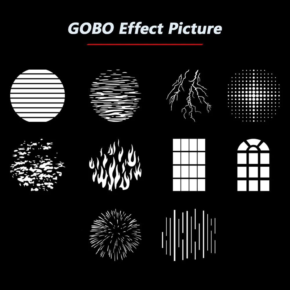 Aputure 10 Gobo комплект для фотосъемки залисветильник проекционная пленка