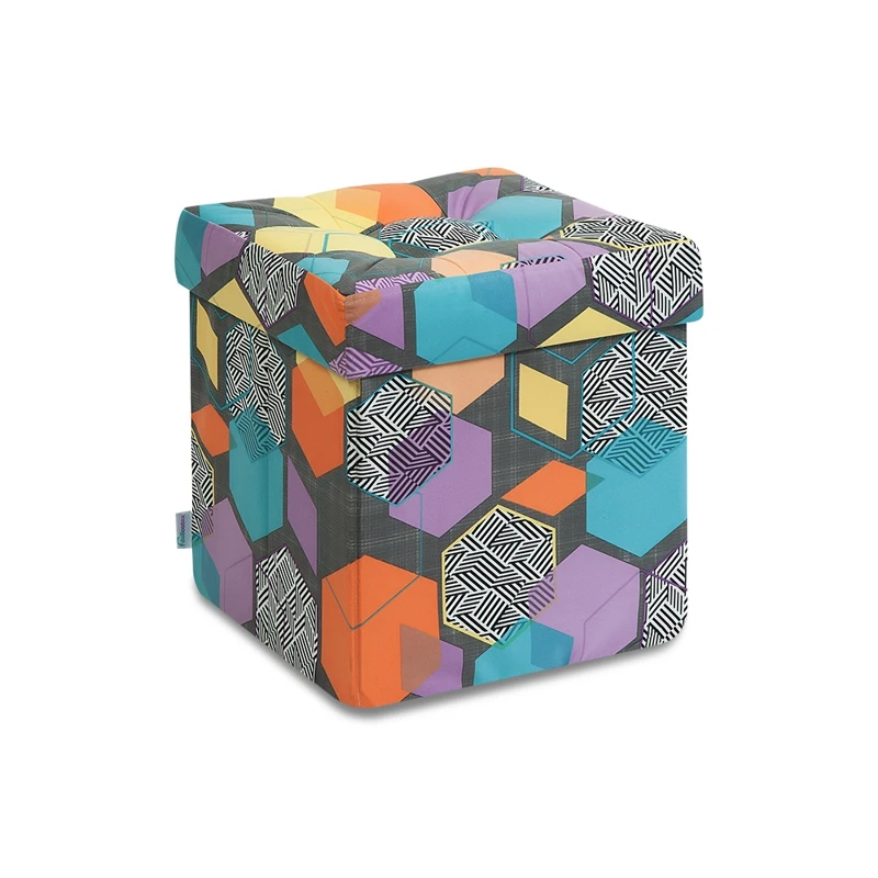 Дели пуф складной для хранения Delicatex многоцветный игрушек в прихожию