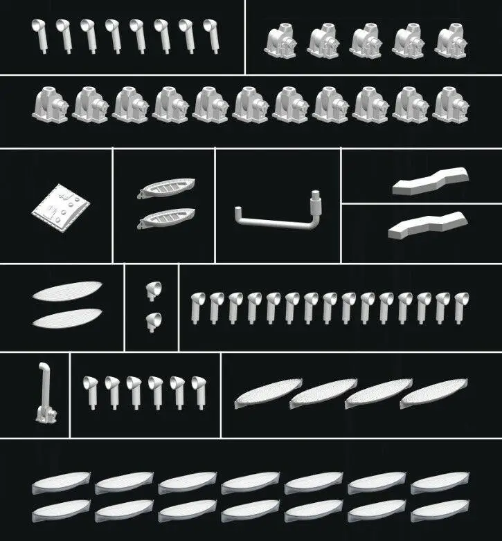 Flyhawk 400001 1/400 R.M.S. Титановые обновленные детали для Академии высшего качества |