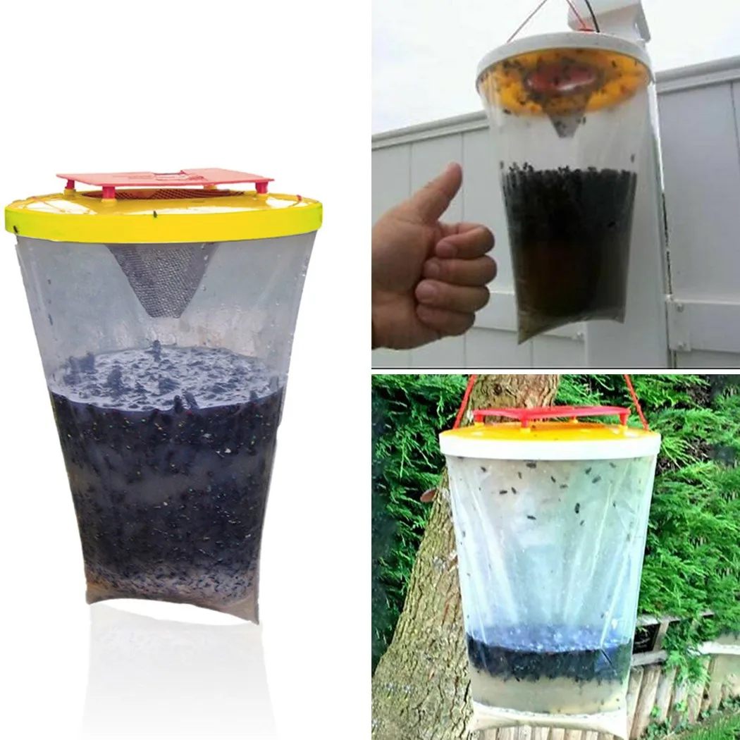 

Flies Catcher Fly Trap Fly Homes Hygenic Non-toxic Outdoor Pest Red Insects Safe