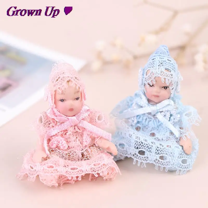Miniature Cute 1 Pc Miniatures Doll Model Baby People Body Joints Moveable 1:12 Dollhouse | Игрушки и хобби