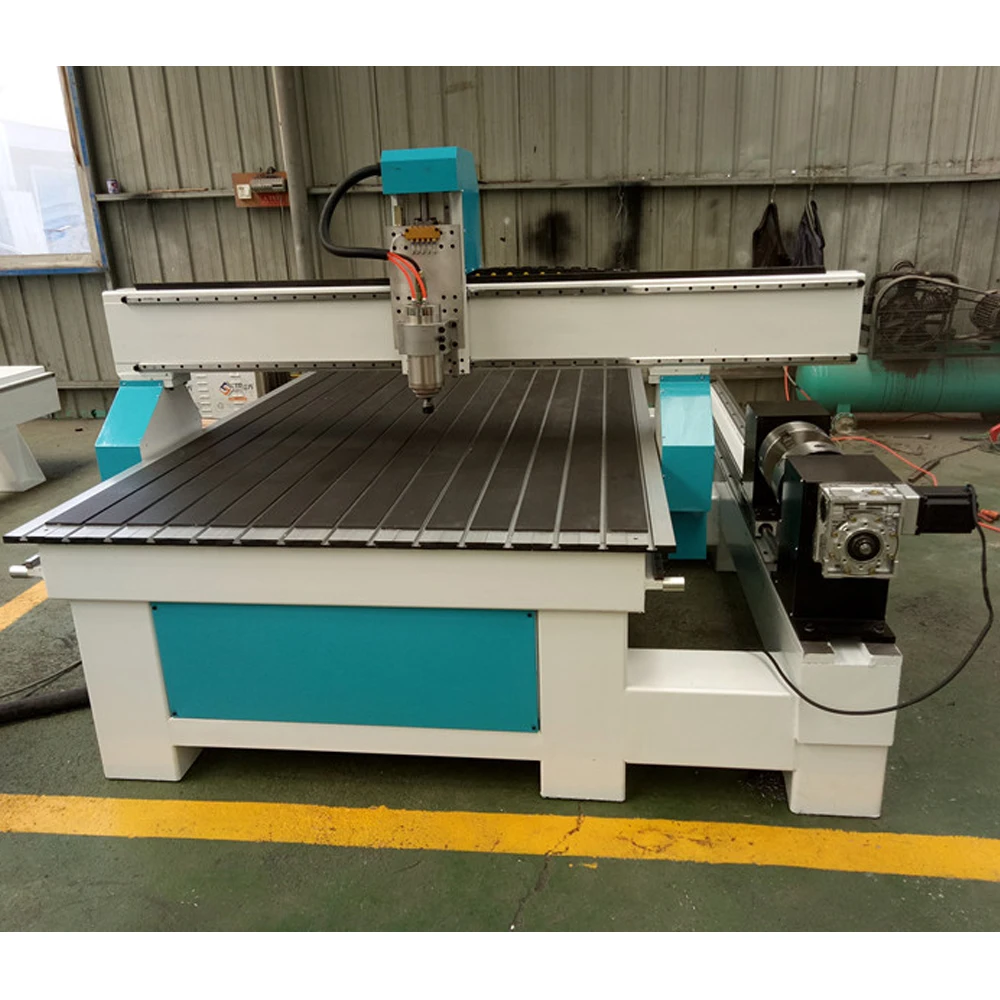 Деревянный роутер 3d cnc с боковым вращением 1325 4 осевой деревообрабатывающий