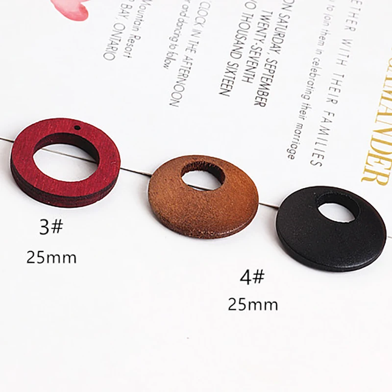 10 шт. корейские геометрические треугольные серьги из цельного дерева для женщин