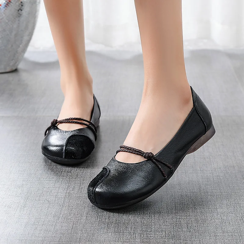 

Creative Waterproof Flats Women Designer Shoes Zapatos De Mujer Plataforma2021 New Genuine Leather Size 10 Women Shoes Loafers