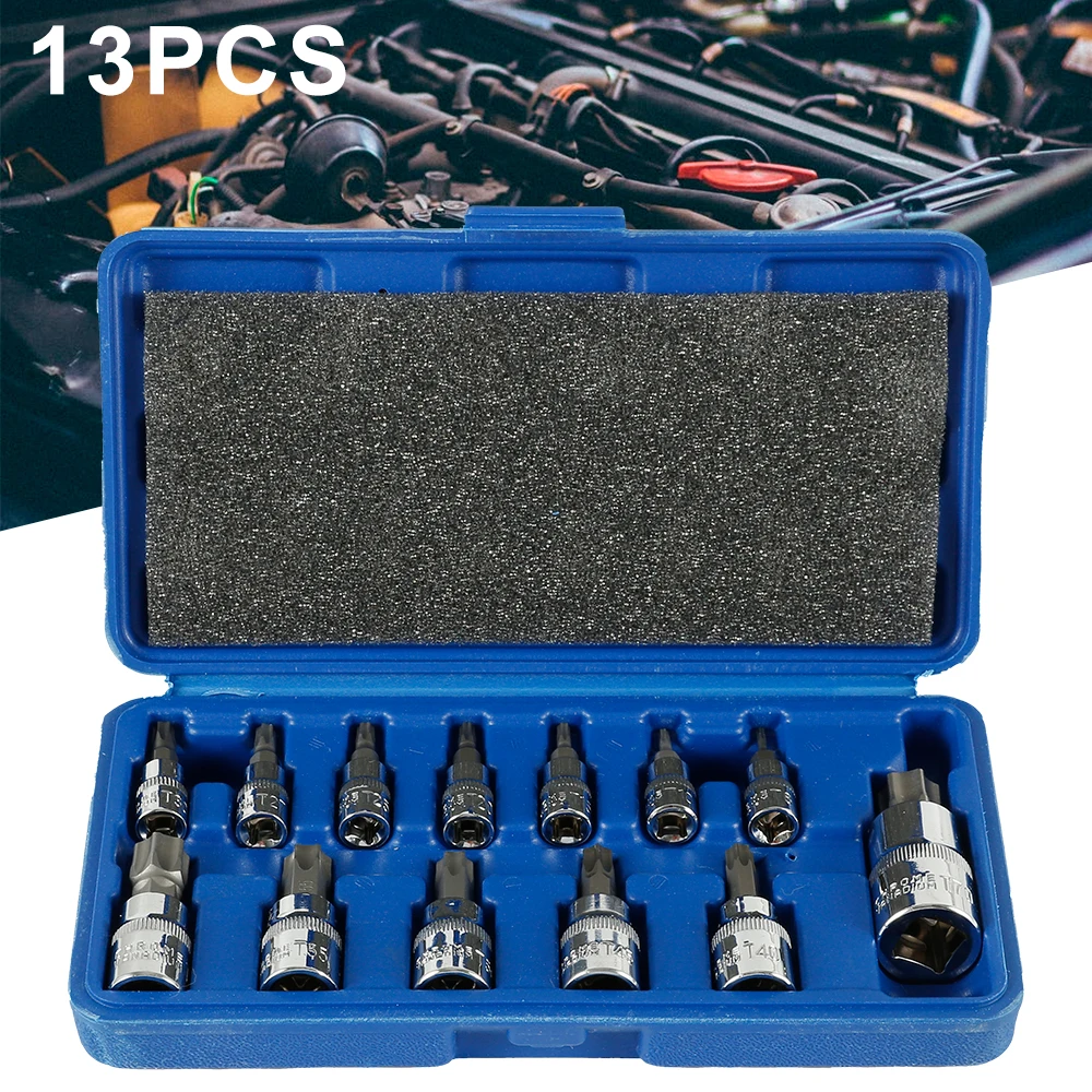 

13PCS Hexagon Box Wrench Set Bit Set for Torx Screws Hexagonal Plum Socket Universal Screwdriver Star Screwdriver Tool Hand Tool