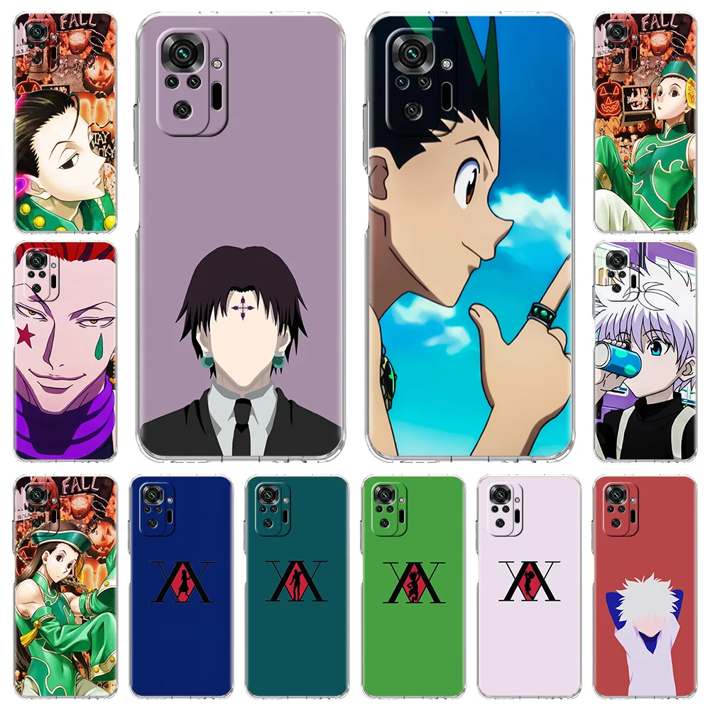 

Hunter X Hunter HXH Anime Phone Case For Xiaomi Poco X3 NFC M3 F3 Redmi Note 10 9S 9 8 Pro 7 8T 9C 9A 8A K40 Soft Clear Cover
