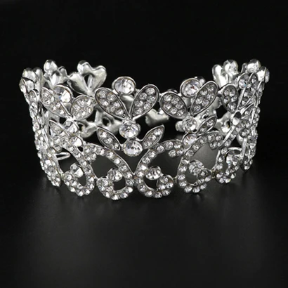 model 4 TDQUEEN, круглые свадебные диадемы и короны, покрытые серебром и золотом, свадебные аксессуары для волос для женщин - Окраска металла: model 4