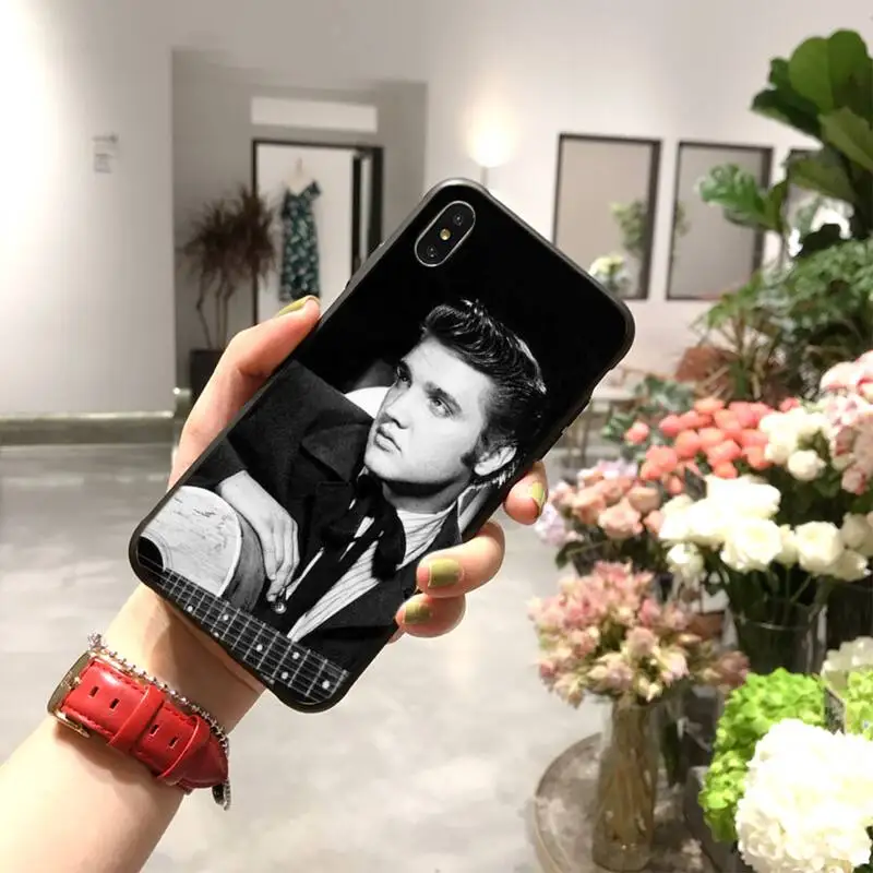 Популярный музыкальный чехол HPCHCJHM Elvis presley для iPhone 11 pro XS MAX 8 7 6 6S Plus X 5S SE 2020 XR |