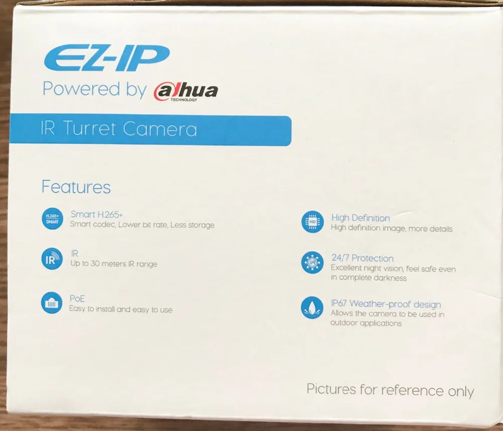 Dahua EZ-IP 4MP инфракрасная сетевая камера H.265+ Poe 2,8 мм фиксированный объектив 3,6 мм опционально день/ночь Водонепроницаемая Камера Безопасности IPC-HDW1431T1