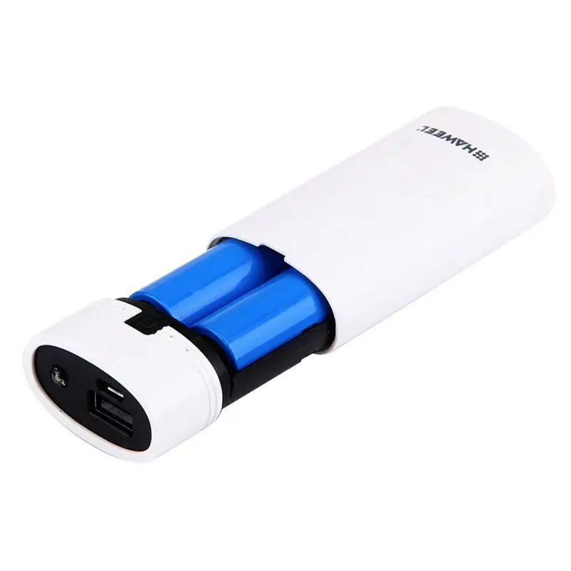 Haweel DIY 2x18650 портативный аккумулятор 5600 мАч Внешний корпус с USB выходом и