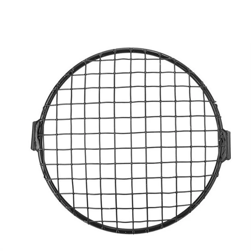 

Lampshade Durable Motorcycle Square Grid Metal Headlight Grille Protector Guard Cover Case for GN CG125