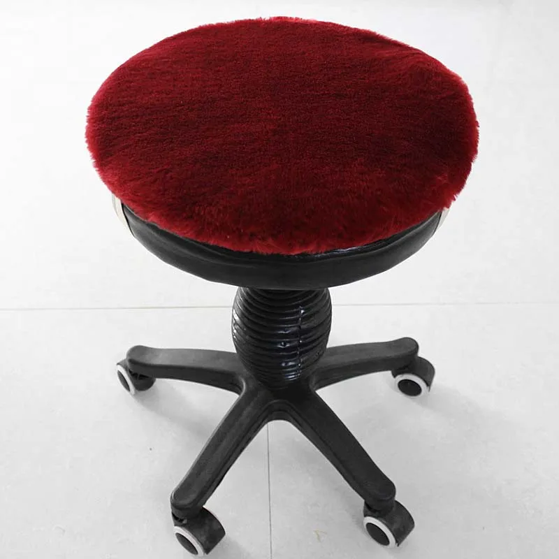 Подушка на спинку сиденья из искусственной шерсти Круглый квадратный коврик для