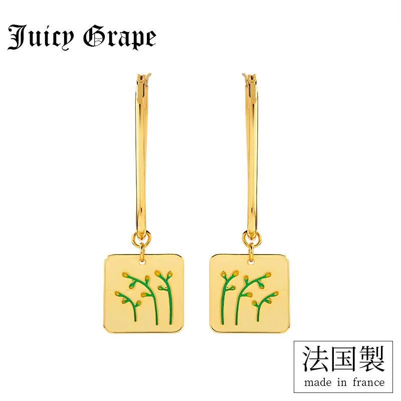 Женские Геометрические серьги с французским замком Juicy виноград новинка 2019 |