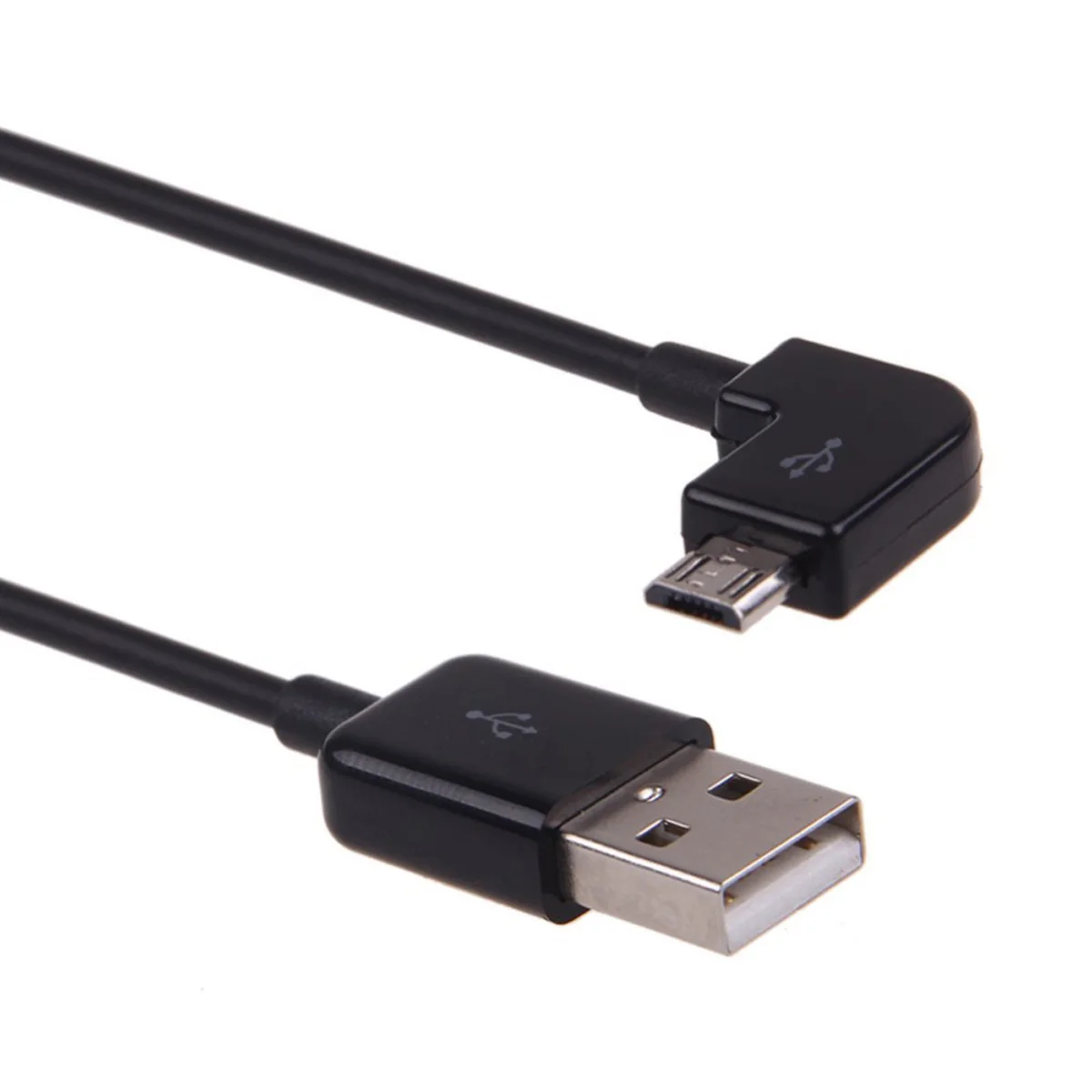 Chenyang CY Черный Цвет слева под углом 90 градусов микро USB мужчина к зарядный кабель