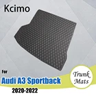 Коврики для багажника автомобиля Kcimo, задний коврик для груза, коврик для багажника, коврик для автомобильного пола, коврик, аксессуары для салона Audi A3 8Y Sportback 2021